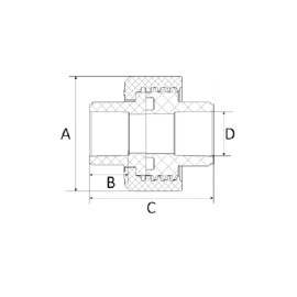 União 22mm CPVC Amanco