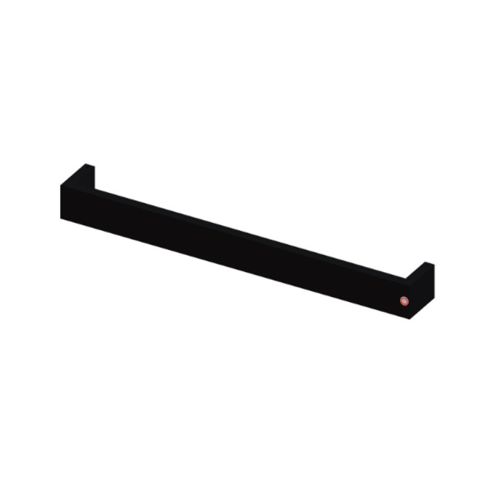 Toalheiro Térmico Jade Horizontal Fio Oculto Preto Fosco Bivolt 19.TJ15.PF