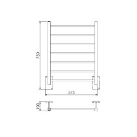 Toalheiro Térmico Fio Oculto Grande Quada Bivolt Premium Ouro Polido 19.TQ04.OP