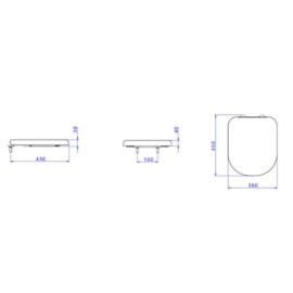 Assento Termofixo Slow Close e Easy Clean Vogue Plus Deca AP.516.17