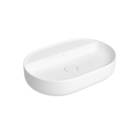 Cuba Oval Apoio com Mesa Deca 60cm Branco L.14060.M.17