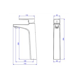 Misturador Deca Monocomando Mesa Bica Alta Level Red Gold 2885.GL26.RD