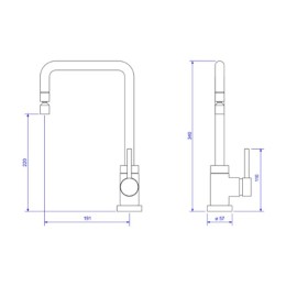 Misturador Red Gold Monocomando Deca Cozinha Spin 2270.GL72.RD