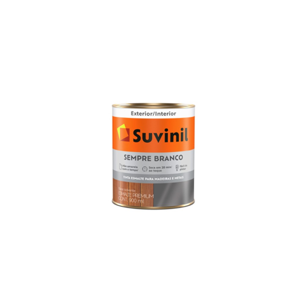 Tinta Esmalte Sempre Branco Acetinado 900ml Suvinil