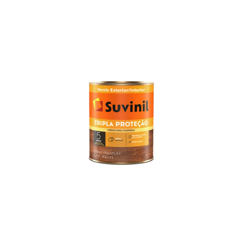 Verniz para Madeira Tripla Proteção Brilhante Imbuia 900ml Suvinil