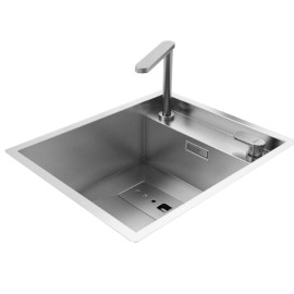 Cuba Inox com Torneira Deca Supra Hide  CC.650.40.SUP.INX