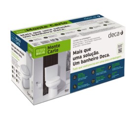 Kit completo Bacia com caixa acoplada Monte Carlo Deca KP.808.17