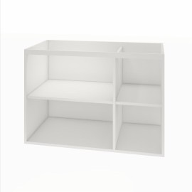 Gabinete com 03 portas (puxador 45°) 90 x 60 cm em mdf branco MA.PL.19