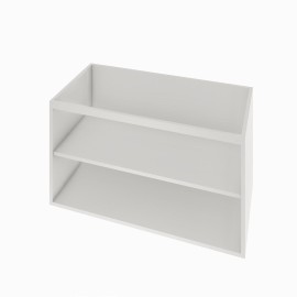 Gabinete para banheiro com 02 portas (puxador 45°) 110 x 55 cm em mdf branco MA.PL.91