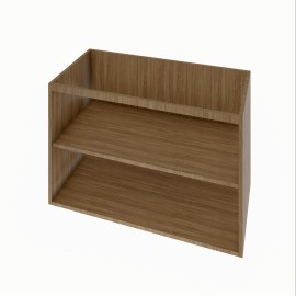 Gabinete Para Banheiro Com 02 Portas (Puxador 45°) 110 X 55 Cm Em Mdf Amadeirado MA.PL.94