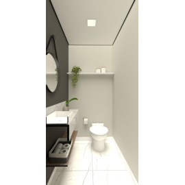 Lavabo escandinavo signature com bacia sanicompact pro sanitrit RSLAVESF19 