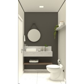 Lavabo escandinavo signature com bacia sanicompact pro sanitrit RSLAVESF19 