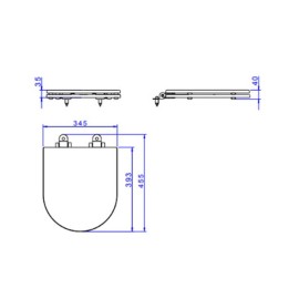 Assento Poliester Slow Close Carrara/Link Marrom Fosco Deca AP.237.22