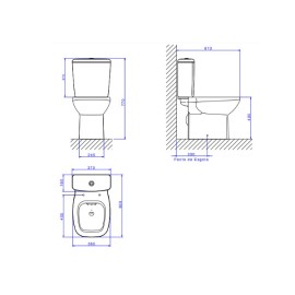 Kit Completo Bacia C/Caixa acoplada Flex Deca KP.380.17