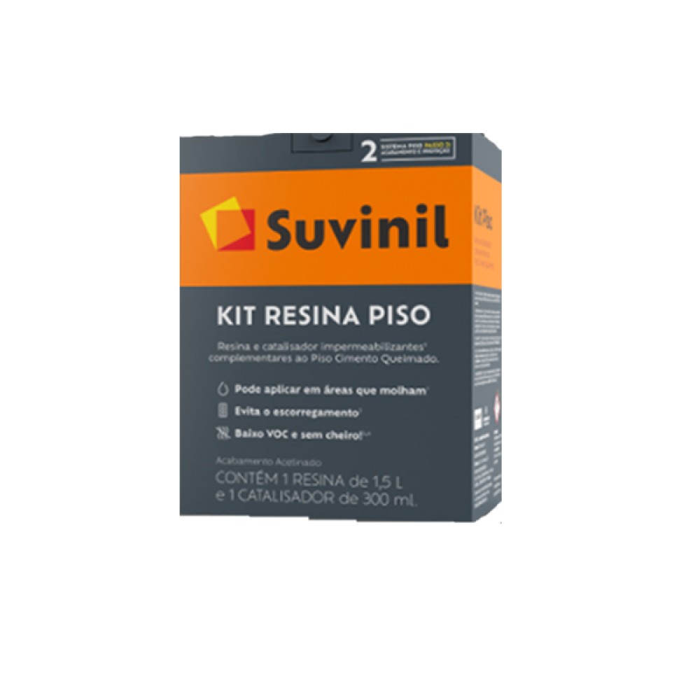 Kit Resina Cimento Queimado Piso Grande Suvinil