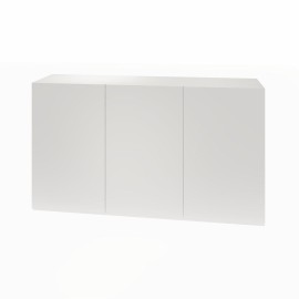 Armário superior 03 portas 140 x 35 em mdf branco MA.PL.112