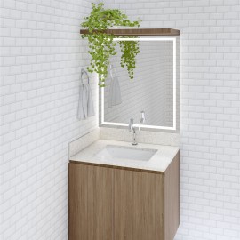 bancada lavabo / banheiro  cuba de embutir - granito itaunas - 70 x 55 cm PN.BC.62