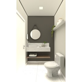 Lavabo escandinavo econômico bacia com caixa acoplada smart RLLAVESF1