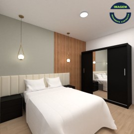 Quarto De Casal Express Moderno Low Cost RLQTCINS142