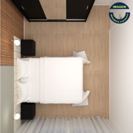 Quarto De Casal Express Moderno Low Cost RLQTCINS142