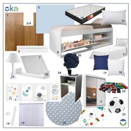 Quarto infantil completo econômico RLQTSCLF124