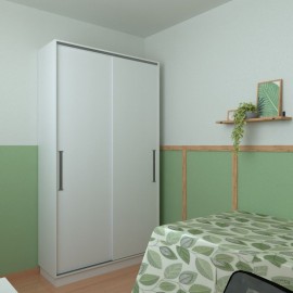 Quarto De Solteiro Escandinavo Econômico Com armário RLQTSMOF139