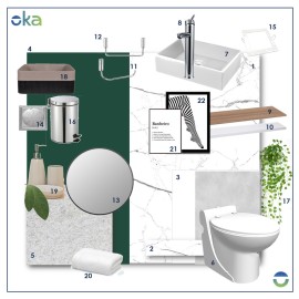 Lavabo escandinavo  signature bacia sanicompact pro sanitrit RSLAVESF30