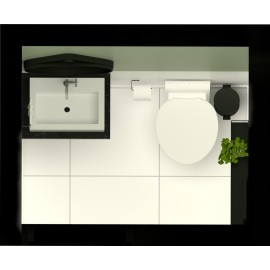 Lavabo moderno signature com bacia sanicompact pro sanitrit RSLAVMOF41 