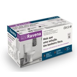 Kit completo Bacia com caixa acoplada Ravena Deca KP.909.17