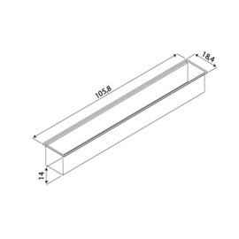 Calha Umida 105 cm Tramontina Aço Inox 94534/003